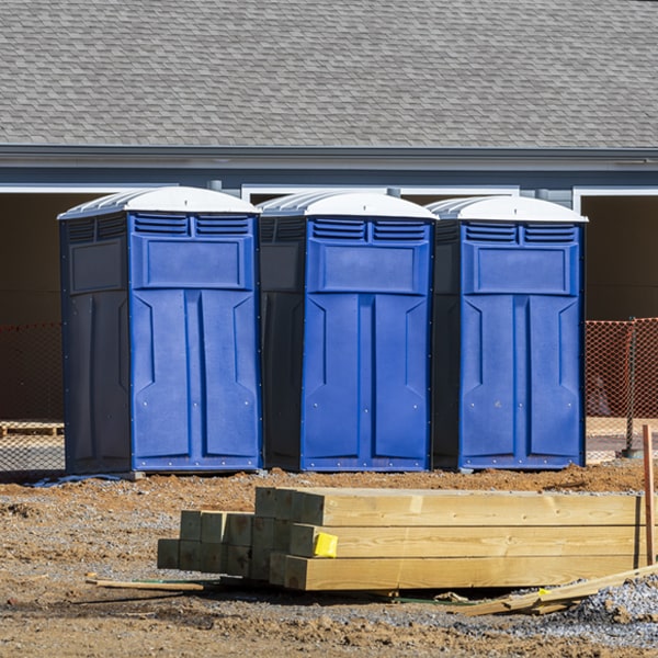 is there a specific order in which to place multiple portable toilets in Hartrandt